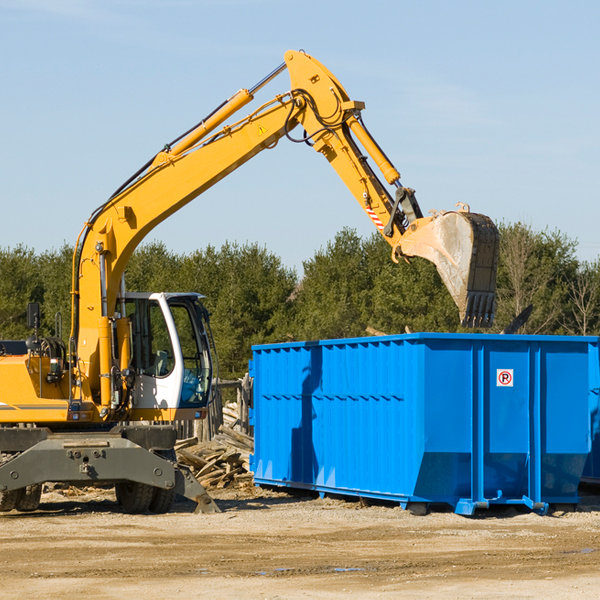 are there any restrictions on where a residential dumpster can be placed in Moravian Falls